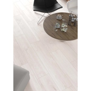 Pavimento SPC Lunarwood grigio chiaro sp 6 mm 121x19,2 cm