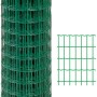Rete elettrosaldata zincata plastificata 25x1,5 m verde