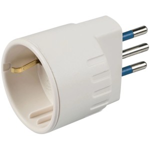 Adattatore multiplo t.b.t. bianco per prese.
