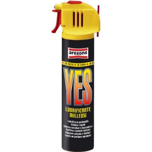 Arexons YES lubrificante per la cura dell'auto, testina spray gialla.