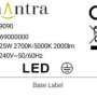Plafoniera LED Niseko Fan Xs ventilatore 2500 lm luce bianco 26,9x71 cm_13