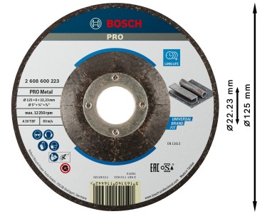 Dischi Abrasivi Bosch Professional F355 - 125 Mm, G 60, Per Smerigliatrice Angolare, Confezione Da 10 - Foto 8