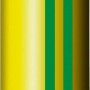 Tubo per irrigazione t.b.t. giallo con strisce verdi.
