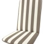 Cuscino da esterno t.b.t. a righe per mobili da giardino.