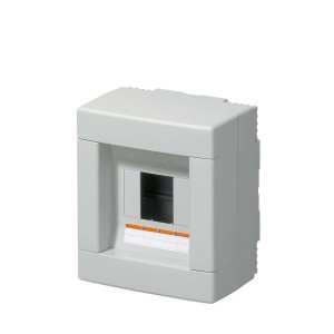 Centralino da parete senza portella 4 moduli IP40 grigio