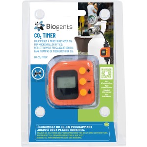 Timer Biogents BG-CO2 per il controllo del rilascio di CO2 nelle trappole per zanzare.