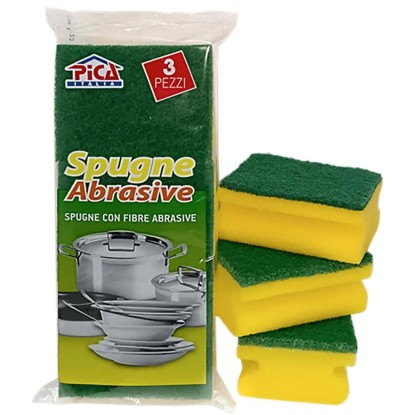 Spugne piatti per varie superfici 3 pz