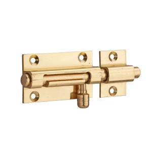 Chiavistello per porta in metallo dorato t.b.t. Chiavistelli per la sicurezza della porta.