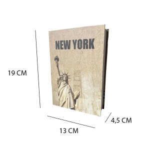 Cassaforte t.b.t. con motivo New York, Statua della Libertà. Ideale per custodire oggetti di valore.