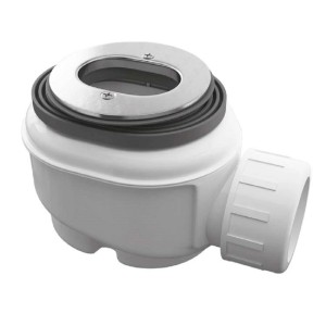 Sifone per doccia, raccordo di scarico in plastica e metallo.