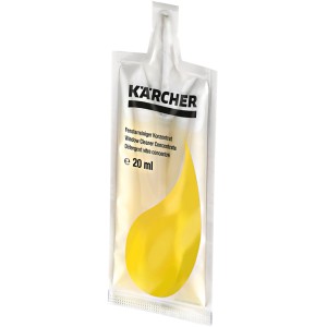 Kärcher concentrato detergente per vetri, 4 x 20 ml, in confezione singola. Per una pulizia senza aloni.