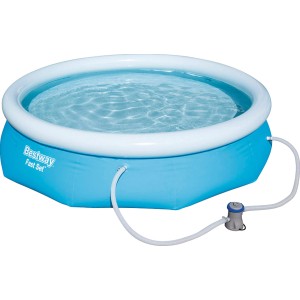 Piscina Fast Set blu con pompa. Ideale per l'estate.
