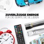 Batteria Energizer 9V per dispositivi come telecomando, sveglia, torcia e giocattoli.