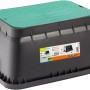 t.b.t. per irrigazione interrata, alloggiamento nero con coperchio verde.