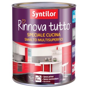 Barattolo di smalto per cucine Syntilor Rinnova Tutto, viola. Smalto per superfici.