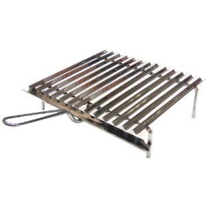 Griglia in acciaio inox per accessori barbecue.