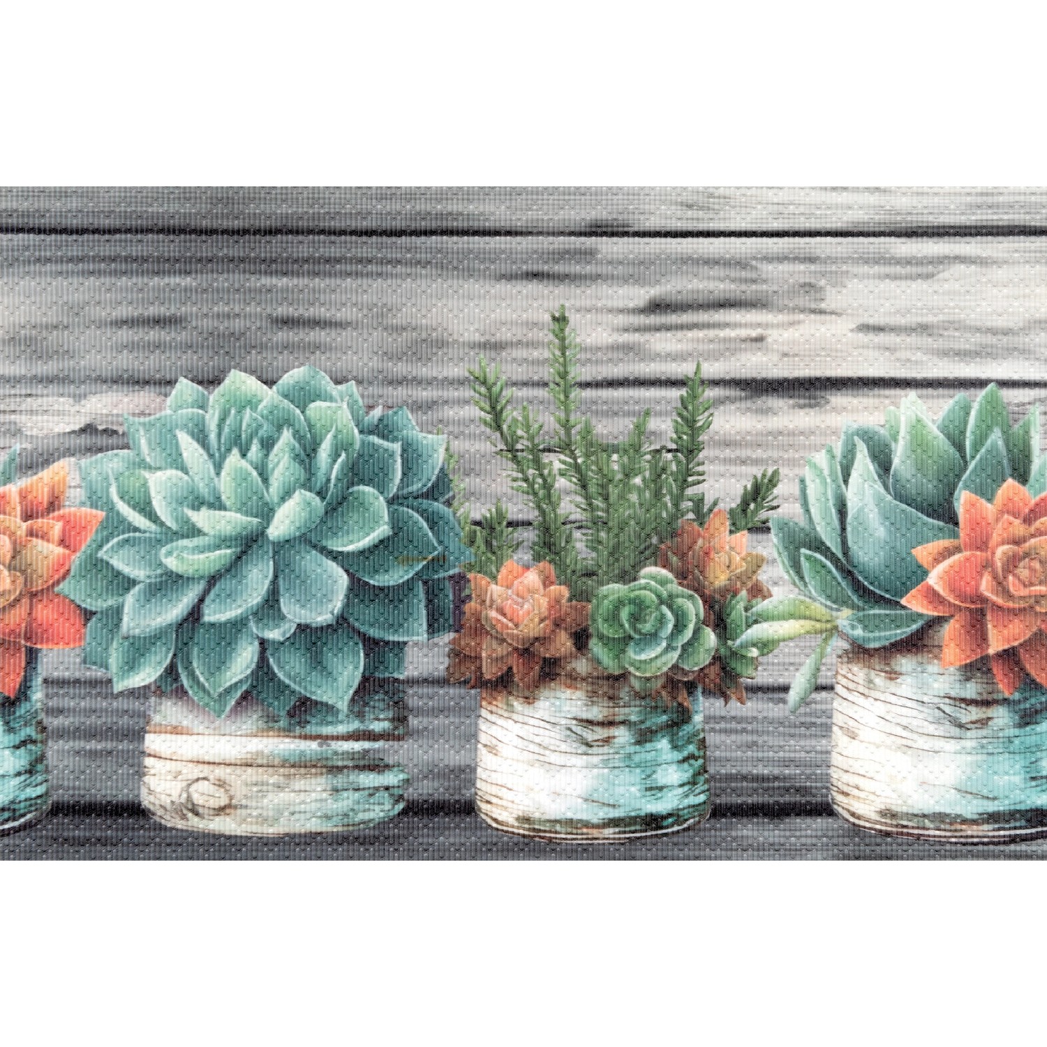 Set 3 Tappeti Moderni Boho - Pelo Corto Per Camera, Corridoio E Cucina (Beige) - Foto 6