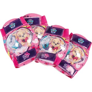 Set di protezioni Paw Patrol rosa per bambini, ginocchiere e gomitiere per bici e altro.