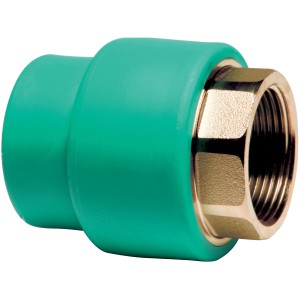 Raccordo per tubi verde per cassette WC.