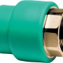 Raccordo per tubi verde per cassette WC.