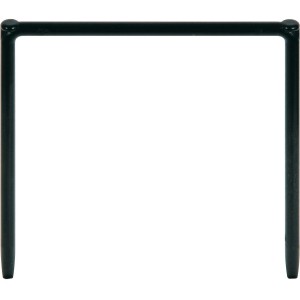 Staffa in filo metallico verde scuro per giardinaggio e supporto per piante.