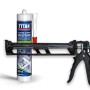Pistola per silicone Tytan con cartuccia, utensile per muratori e piastrellisti.