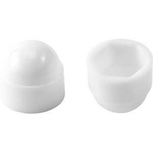 Coprivite bianchi LUX M6, 8 pezzi, per viti per mobili, per copertura decorativa delle teste delle viti.