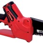 Motosega a batteria rossa t.b.t. per giardinaggio e potatura.