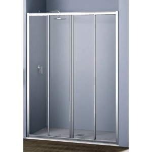Box doccia t.b.t. con ante scorrevoli, telaio argento. Categoria: Porte doccia.