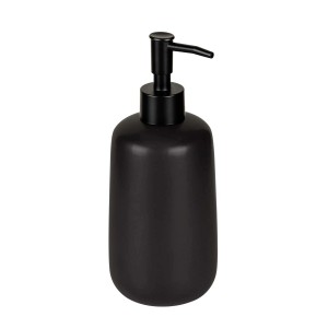 Dispenser sapone nero t.b.t. per bagno e cucina.