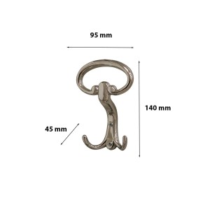 Appendiabiti in zama cromato