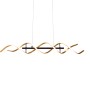 Lampada a sospensione a LED Trio Sequence color oro, 1 luce, design moderno per soggiorno e sala da pranzo.