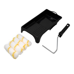 t.b.t. Set di rulli per pittura con vaschetta e telaio. Set per pitturare pareti.