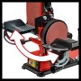 Einhell TC-US 380 levigatrice a nastro e disco da banco con unità di levigatura orientabile e arresto del pezzo.
