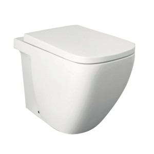 WC Filo Muro t.b.t. bianco sospeso con brida chiusa.