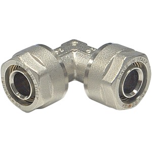 Dettaglio di un raccordo a gomito t.b.t. in acciaio Raccordi.