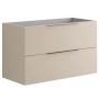 Mobile bagno cassettiera Bali 100 cm 2 cassetti Sabbia Opaco
