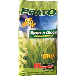 Sacco di semi per prato t.b.t. per prati sportivi e gioco, 5kg.