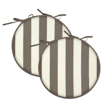 Cuscini per sedia Riga taupe 2 pz Ø 40 cm