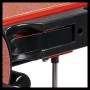 Dettaglio: Levigatrice a nastro e disco Einhell TC-US 380, guida del nastro abrasivo.