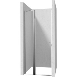 Porta doccia girevole Idrostile 110x200 cm Cromo