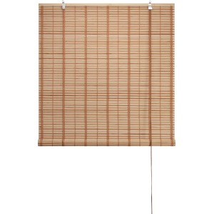 Tenda a rullo t.b.t. in bambù color naturale per finestre e porte.