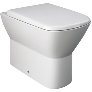 WC Filo Muro t.b.t. bianco, sospeso, design squadrato.