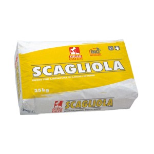 Sacco di scagliola, calce e cemento per interni, 25 kg.