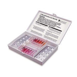 t.b.t. Kit test pH per misurare il pH dell'acqua della piscina.