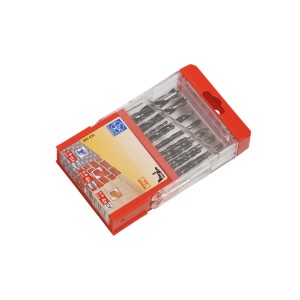 Set di punte combinate LUX, 19 pezzi per legno, pietra e metallo in scatola pieghevole.