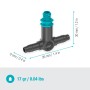 Gardena Gocciolatore in linea, 2 l/h, Sistema Micro-Drip per irrigazione a fila.