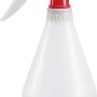 Spruzzino, contenitore bianco con testina rossa, per giardino e casa.