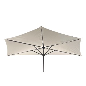 Ombrellone da balcone t.b.t., rettangolare, color crema. Ideale per piccoli spazi.