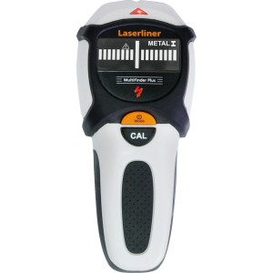 Rilevatore Laserliner MultiFinder Plus per localizzare metallo, legno e cavi.